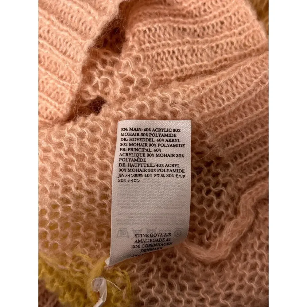 Stine Goya Sweater XS Womens Mohair Soft Pastel Pullover Oversize